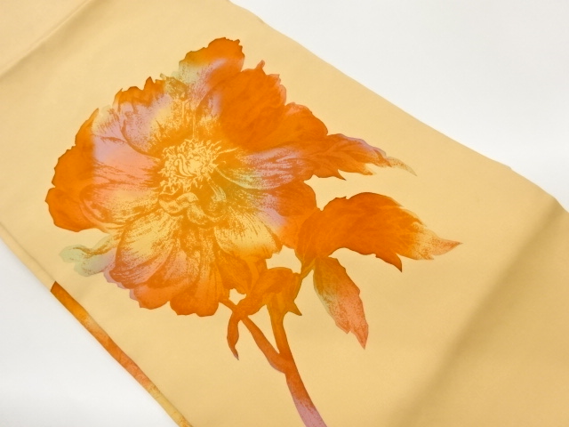 JAPANESE NAGOYA OBI / SHIOZE / FLOWER